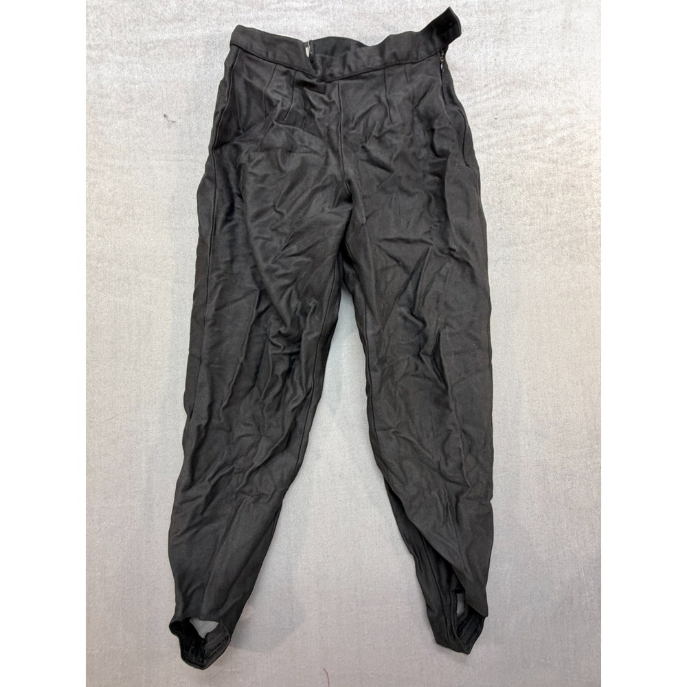 Votre Nom Paris Cotton Viscose Stirrup Women Work Pants Size 4 Black